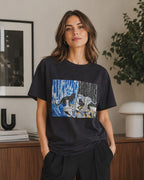 T-shirt artistique – Deux Chats en Miroir