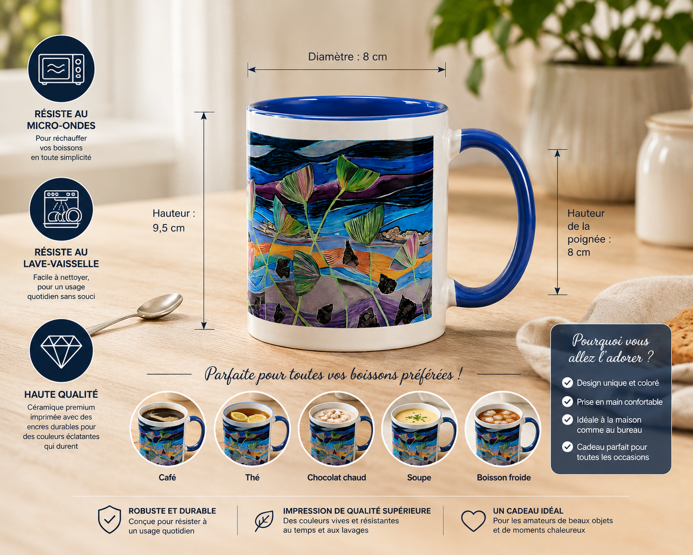 Mug : Ginkgo dans la nuit Farnaz