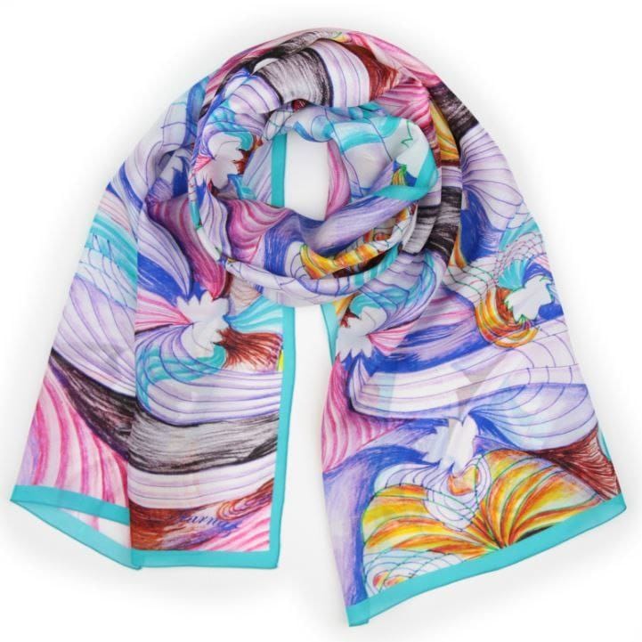 Foulard en soie – La Danse des Rubans