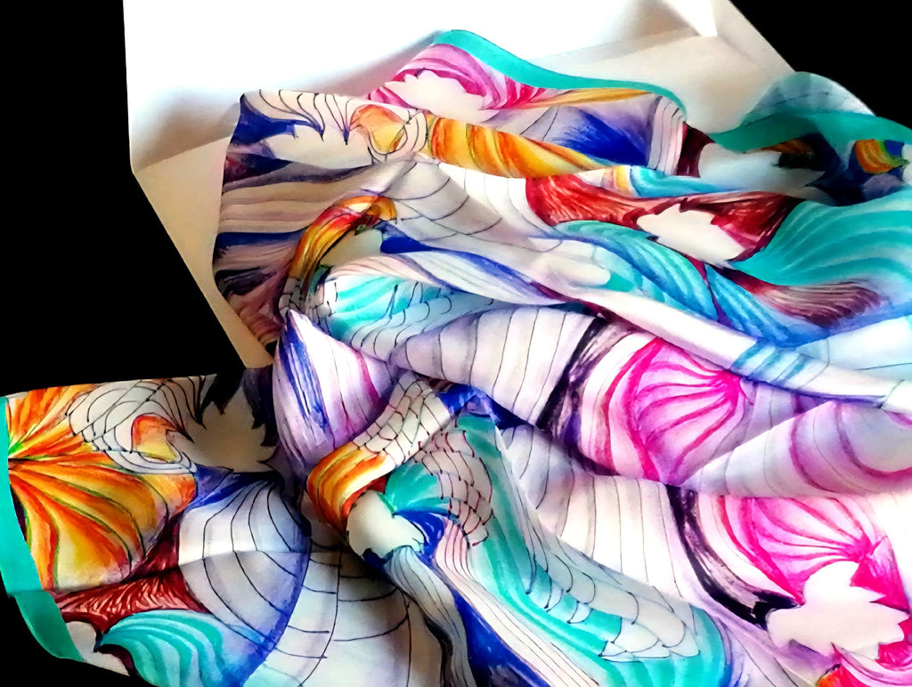 Foulard en soie – La Danse des Rubans