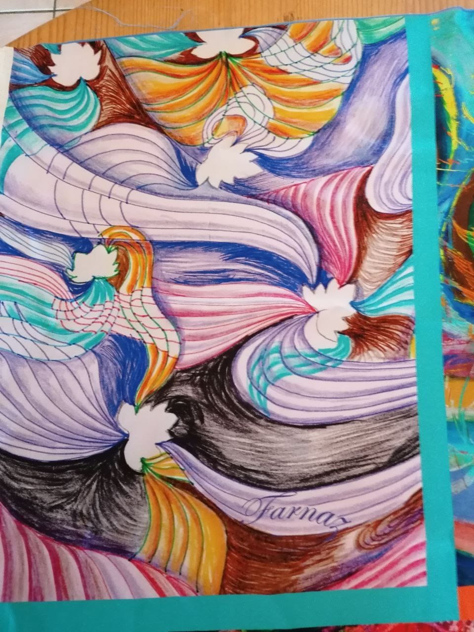 Foulard en soie – La Danse des Rubans