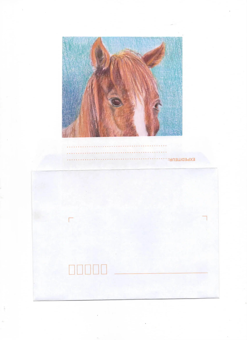 Carte postale : Le Cheval Farnaz