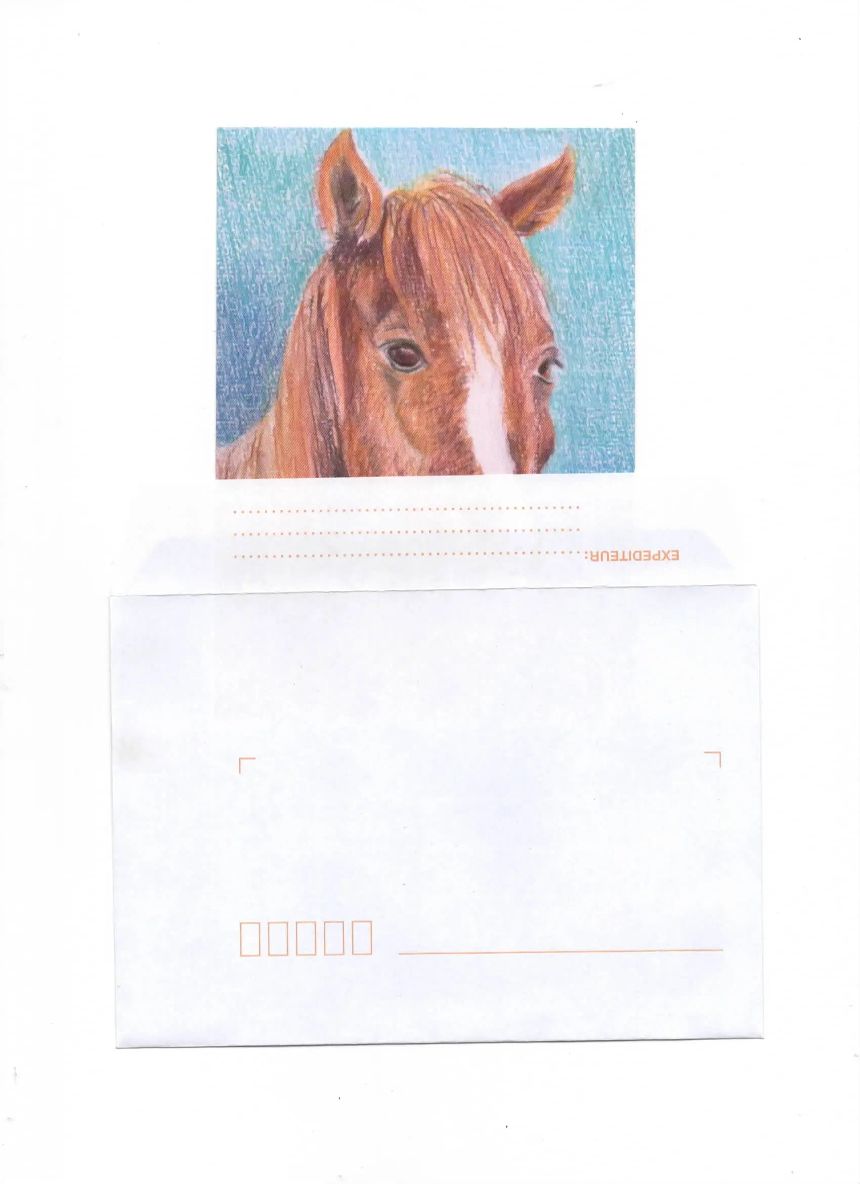 Carte postale : Le Cheval Farnaz