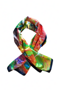 Foulard Hippocampes croisé – fond blanc