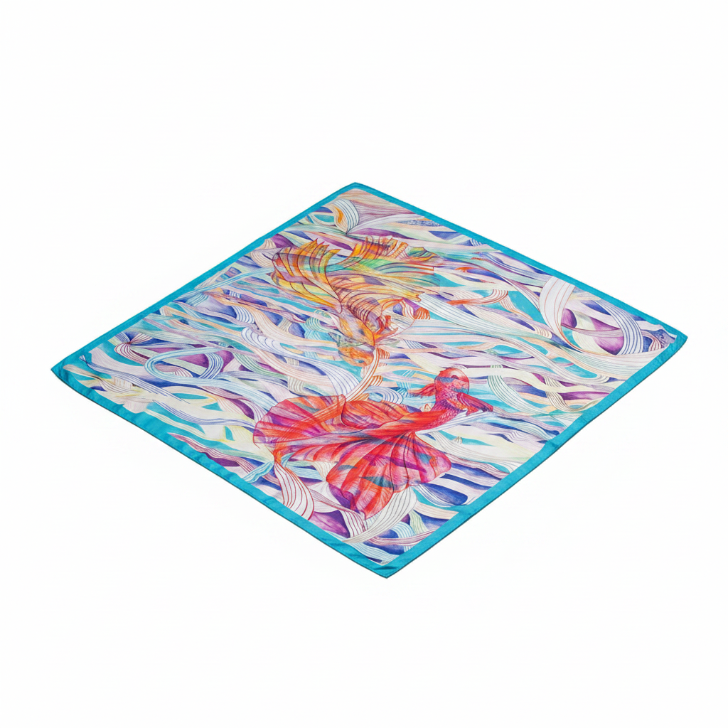 Foulard Les Poissons dans la Rivière – Photo commerciale