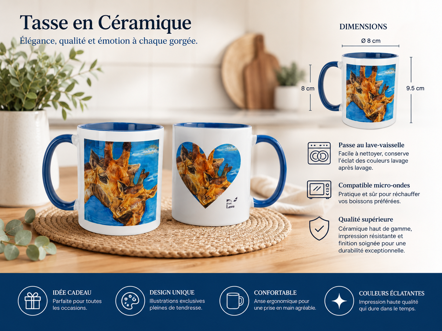 Mug : Les girafes Farnaz