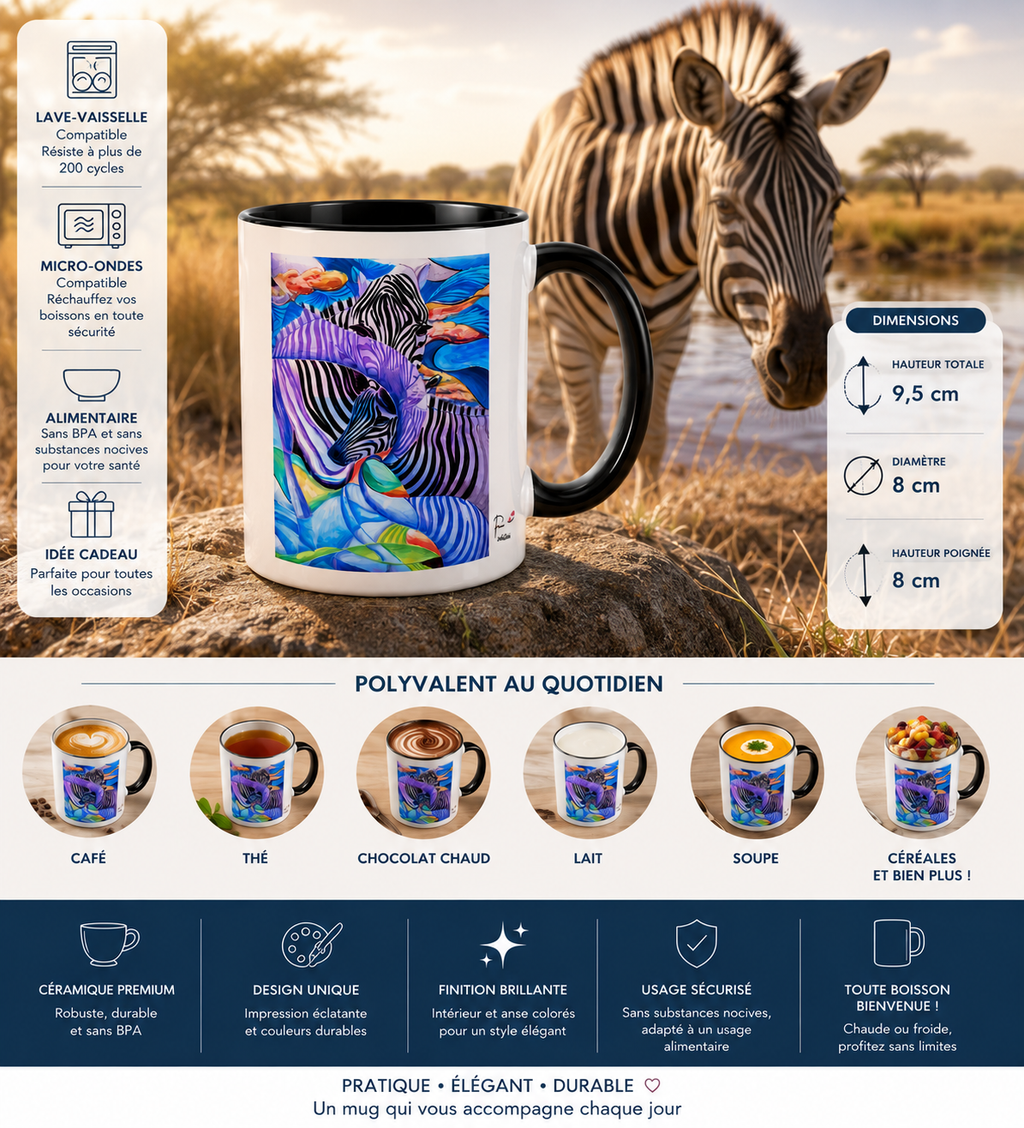Mug : Le zèbre Farnaz