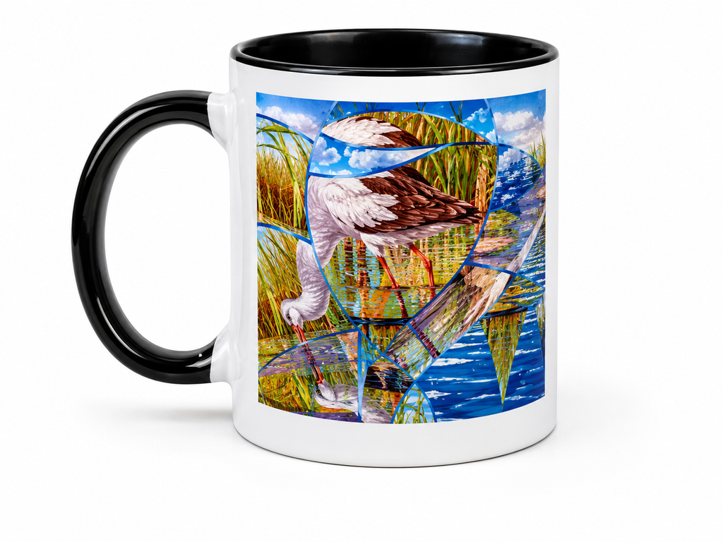Mug : La cigogne en fraction