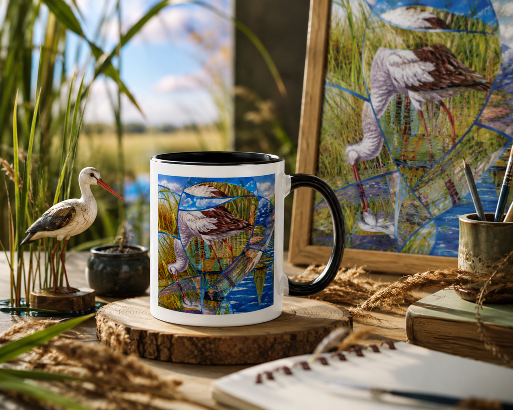 Mug : La cigogne en fraction