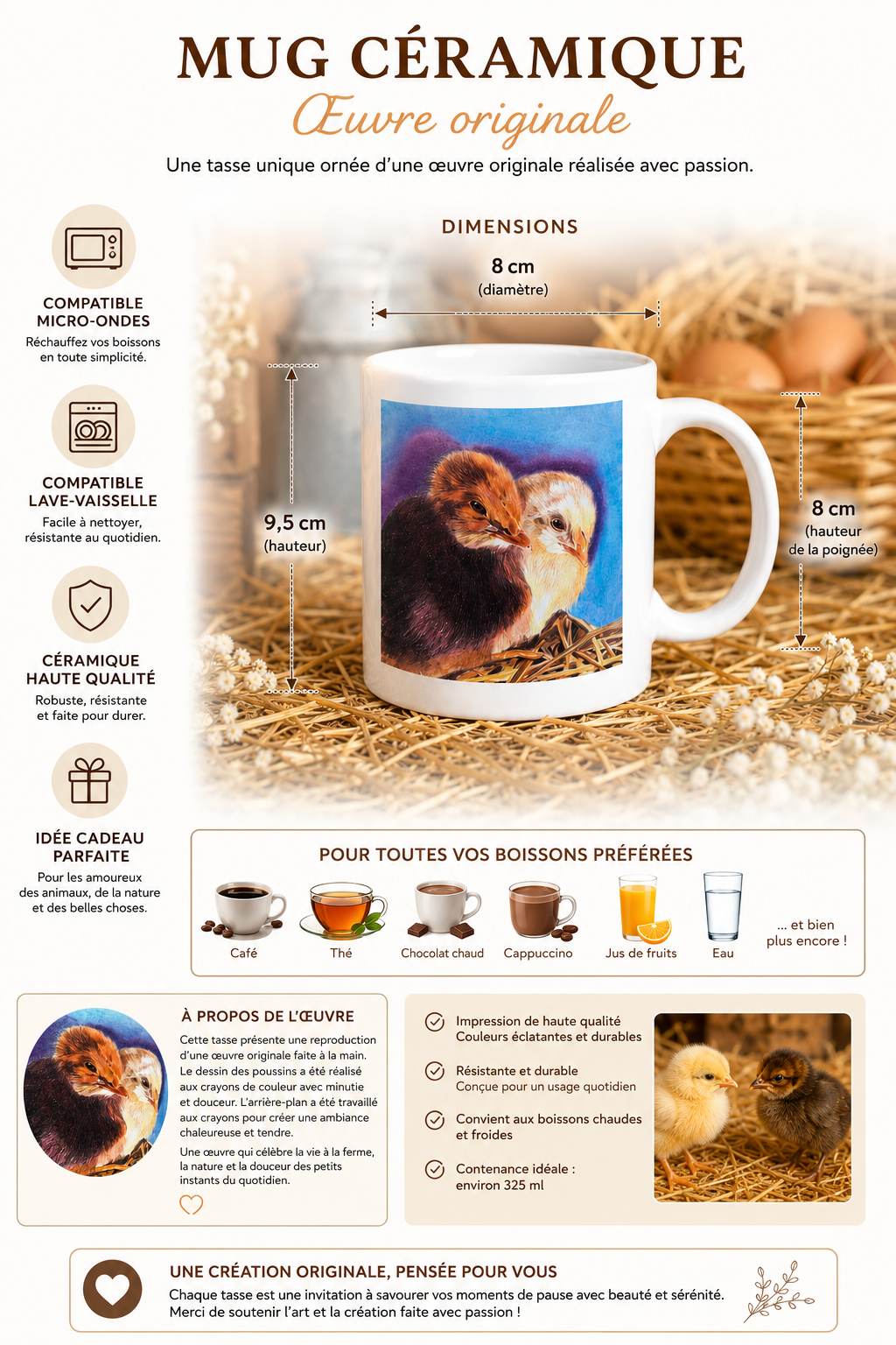 Mug : Les poussins Farnaz