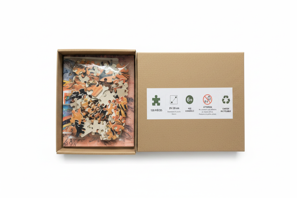 Puzzle L'Ombre de la Savane – Boîte ouverte