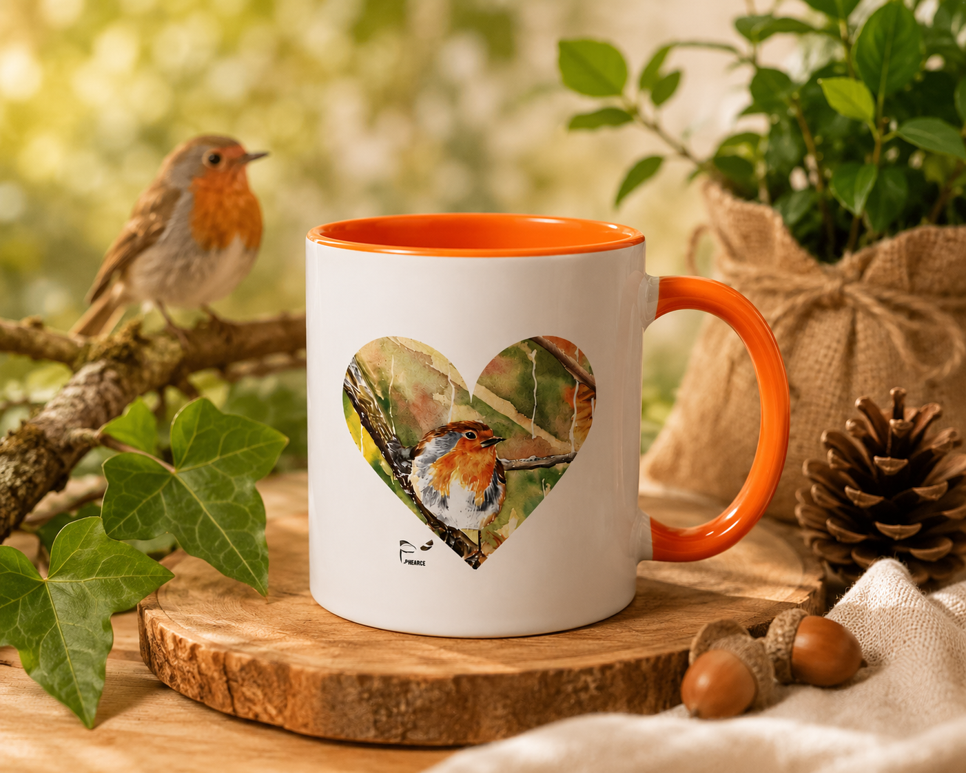 Mug : Le rouge-gorge Farnaz
