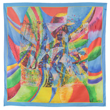 Cargar imagen en el visor de la galería, Châle en pongé de soie imprimé FARNAZ - REFLET
