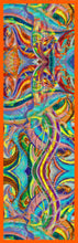Carica l&#39;immagine nel visualizzatore di Gallery, Echarpe en pongé de soie imprimé FARNAZ - L&#39;arbre de vie

